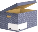 Bankers box décor  flip top box, ft 35,5 x 28,7 x 54,5 cm, bleu ardoise