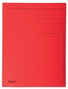Exacompta chemise de classement foldyne ft 24 x 35 cm (pour ft folio), rouge, paquet de 50 pièces