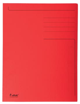 [449003E] Exacompta chemise de classement foldyne ft 24 x 35 cm (pour ft folio), rouge, paquet de 50 pièces