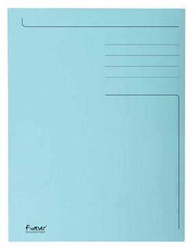 [449006E] Exacompta chemise de classement foldyne ft 24 x 35 cm (pour ft folio), bleu clair, paquet de 50 pièces