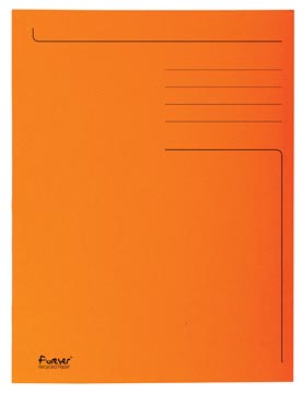 [449009E] Exacompta chemise de classement foldyne ft 24 x 35 cm (pour ft folio), orange, paquet de 50 pièces