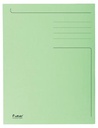 Exacompta chemise de classement foldyne, ft 23,7 x 34,7 cm (pour ft folio), vert clair, boîte de 50 pi...