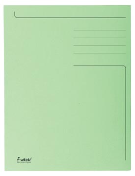 [449013E] Exacompta chemise de classement foldyne, ft 23,7 x 34,7 cm (pour ft folio), vert clair, boîte de 50 pi...