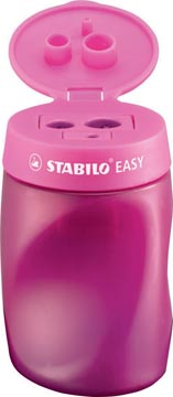 [450210] Stabilo easysharpener taille-crayon, 2 trous, pour droitiers, rose