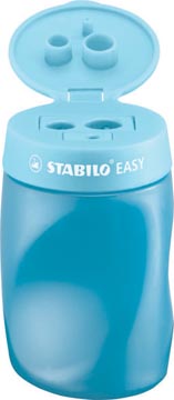 [450220] Stabilo easysharpener taille-crayon, 2 trous, pour droitiers, bleu