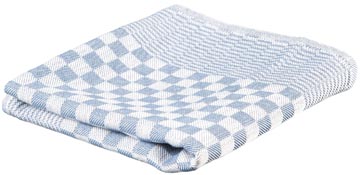 [4528582] Cosy essuie-mains, ft 80 x 80 cm, quadrillé, blanc/bleu