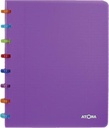 Atoma tutti frutti cahier, ft a5, 144 pages, ligné, transparant paars