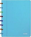 Atoma tutti frutti cahier, ft a5, 144 pages, commercieel quadrillé, transparant blauw