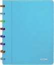 Atoma tutti frutti cahier, ft a5, 144 pages, commercieel quadrillé, transparant turkoois