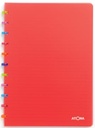 Atoma tutti frutti cahier, ft a4, 144 pages, ligné, transparant rood