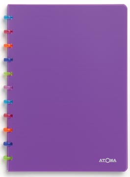 [4.5373.06] Atoma tutti frutti cahier, ft a4, 144 pages, quadrillé 5 mm, transparant paars