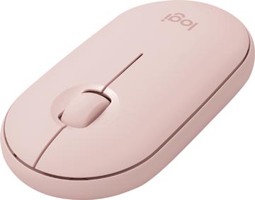 [4600876] Logitech souris sans fil pebble m350, rose