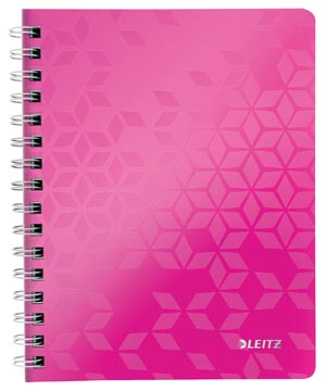 [4637023] Leitz wow cahier, ft a4, ligné, rose