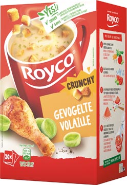 Royco Minute Soup volaille avec croûtons, paquet de 20 sachets bij