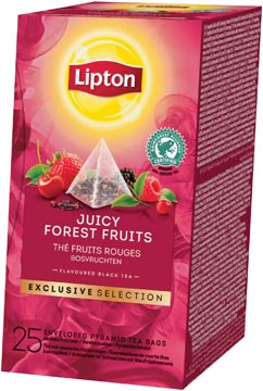 [46842] Lipton thé, fruits des bois, exclusive selection, boîte de 25 sachets