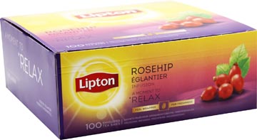 [46880] Lipton thé, églantier, infusion, boîte de 100 sachets