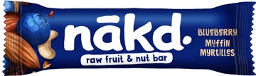 [47013] Nakd blueberry muffin, barre de 35 g, paquet de 18 pièces