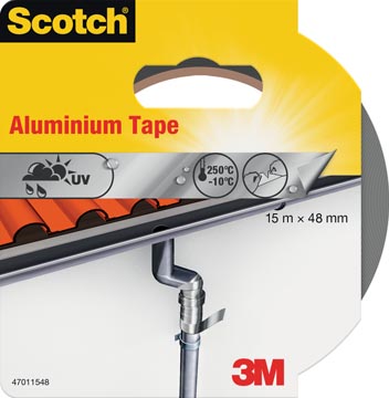 [4711548] Scotch ruban de réparation aluminium, ft 48 mm x 15 m, sous blister