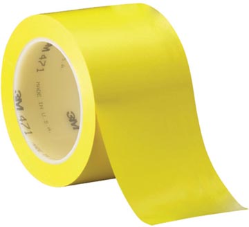 [47150YL] 3m ruban adhésif en vinyl 471, ft 50 mm x 33 m, jaune