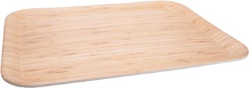 [4785091] Cosy plateau en fibre de bambou, ft 43,5 x 32,3 x 1,9 cm, brun
