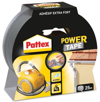 [489664] Pattex ruban adhésif power tape, 25 m, gris