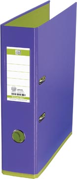 [489VIGH] Oxford mycolour classeur, format a4, en carton, dos de 8 cm, violet-vert clair
