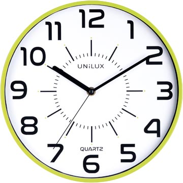 [494284] Unilux horloge pop, diamètre 30 cm, vert