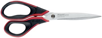 [499210] Maped ciseaux advanced gel, 21 cm, noir et rouge