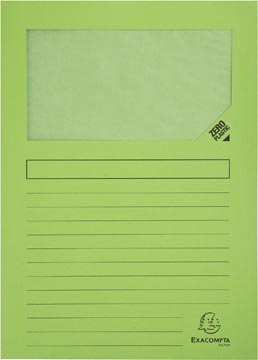 [50107E] Exacompta pochette coin à fenêtre forever, paquet de 100 pièces, vert clair