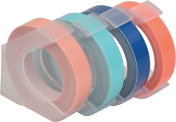 [5012] Desq bande d'étiquette 9 mm, trendy, blister de 4 couleurs