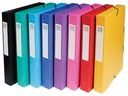 Exacompta boîte de classement exabox couleurs assorties: jaune, rouge, rose, pourpre, bleu, turquoise,...