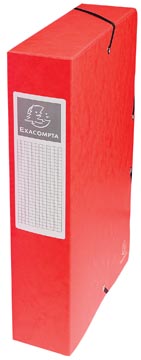 [50605E] Exacompta boîte de classement exabox rouge, dos de 6 cm