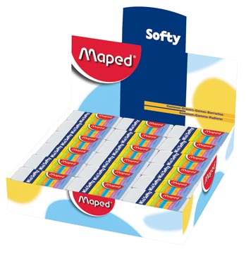 [511780] Maped gomme softy format mini, boîte de 36 pièces