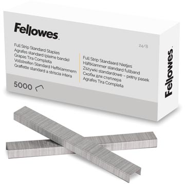 [5162101] Fellowes agrafes 24/8, full strip, boîte de 5.000 agrafes