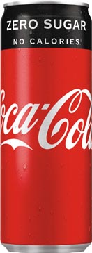 [52004] Coca-cola zero boisson rafraîchissante, sleek canette de 25 cl, paquet de 24 pièces