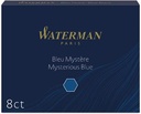 Waterman cartouches d'encre standard 23, bleu-noir, boîte de 8 pièces