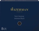 Waterman cartouches d'encre standard 23, noir, boîte de 8 pièces