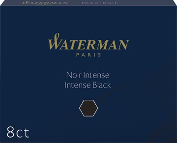 [52027Z] Waterman cartouches d'encre standard 23, noir, boîte de 8 pièces