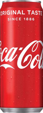 [52063] Coca-cola boisson rafraîchissante, sleek canette de 33 cl, paquet de 30 pièces
