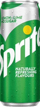 [52074] Sprite zero boisson refraîchissante, sleek canette de 33 cl, paquet de 24 pièces