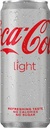 Coca-cola light boisson rafraîchissante, sleek canette de 33 cl, paquet de 24 pièces