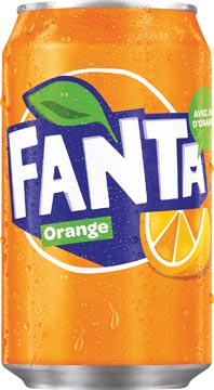 [52080] Fanta orange boisson rafraîchissante, canette de 33 cl, paquet de 24 pièces