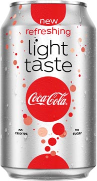 [52100] Coca-cola light boisson rafraîchissante, fat canette de 33 cl, paquet de 24 pièces