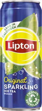 [5263L] Lipton ice tea boisson rafraîchissante, canette sleek de 33 cl, paquet de 24 pièces
