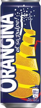 [52761] Orangina boissoin rafraîchissante, canette de 33cl, paquet de 24 pièces