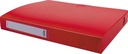 Pergamy boîte de classement, pour ft a4, en pp de 700 micron, dos de 4 cm, rouge