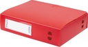 Pergamy boîte de classement, pour ft a4, en pp de 700 micron, dos de 8 cm, rouge