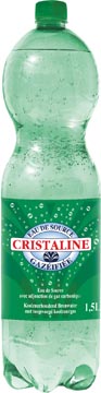 [52910] Cristaline eau pétillante, bouteille de 1,5 litre, paquet de 6 pièces