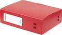 Pergamy boîte de classement, pour ft a4, en pp de 700 micron, dos de 10 cm, rouge