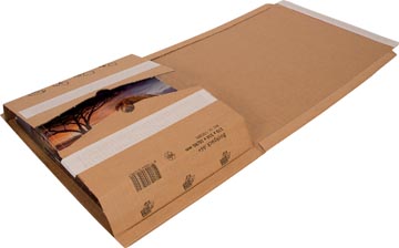 [530390] Cleverpack etui d'emballage en carton ondulé, ft 270 x 330 x 20 / 80 mm, paquet de 10 pièces